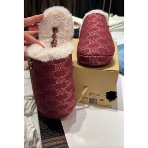 Michael Kors alexis closed toe slipper slide Mulberry